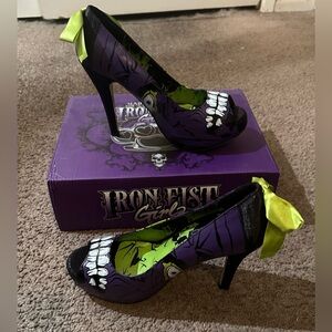 Iron Fist Girls Graphic Heels